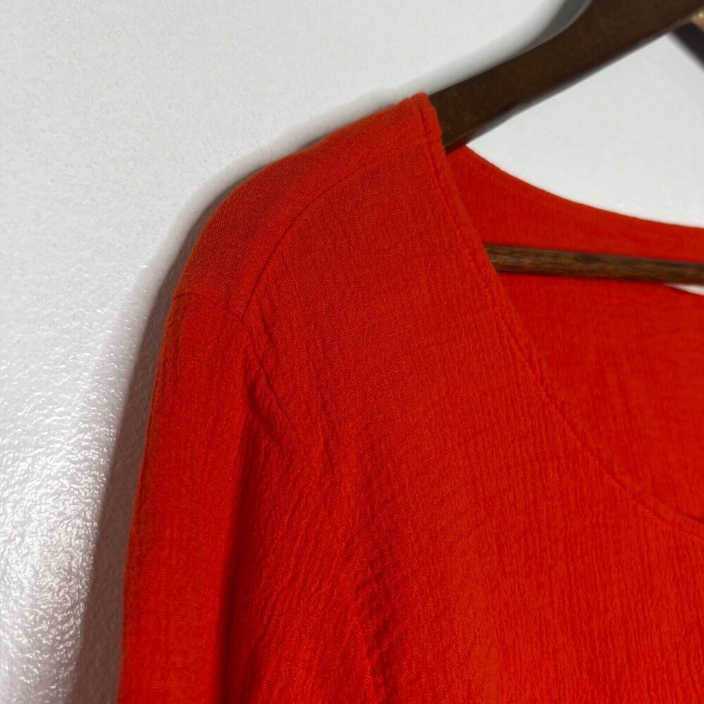 Soft Surroundings Red Scoop Neck Tunic Top XL Women's